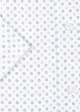 White - Navy Short Sleeve Shirt