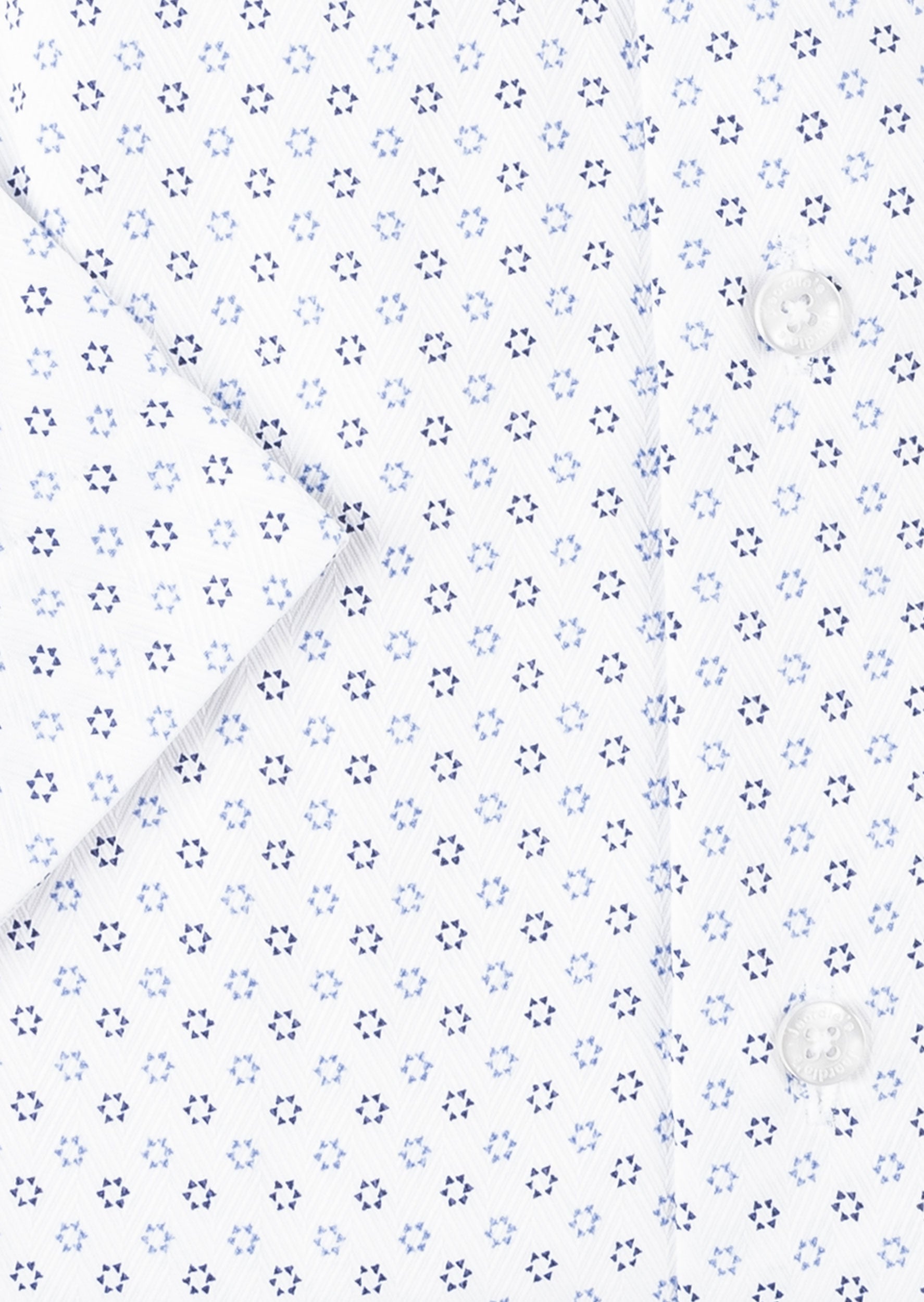 White - Navy Short Sleeve Shirt