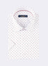 White - Burgundy Short Sleeve Shirt