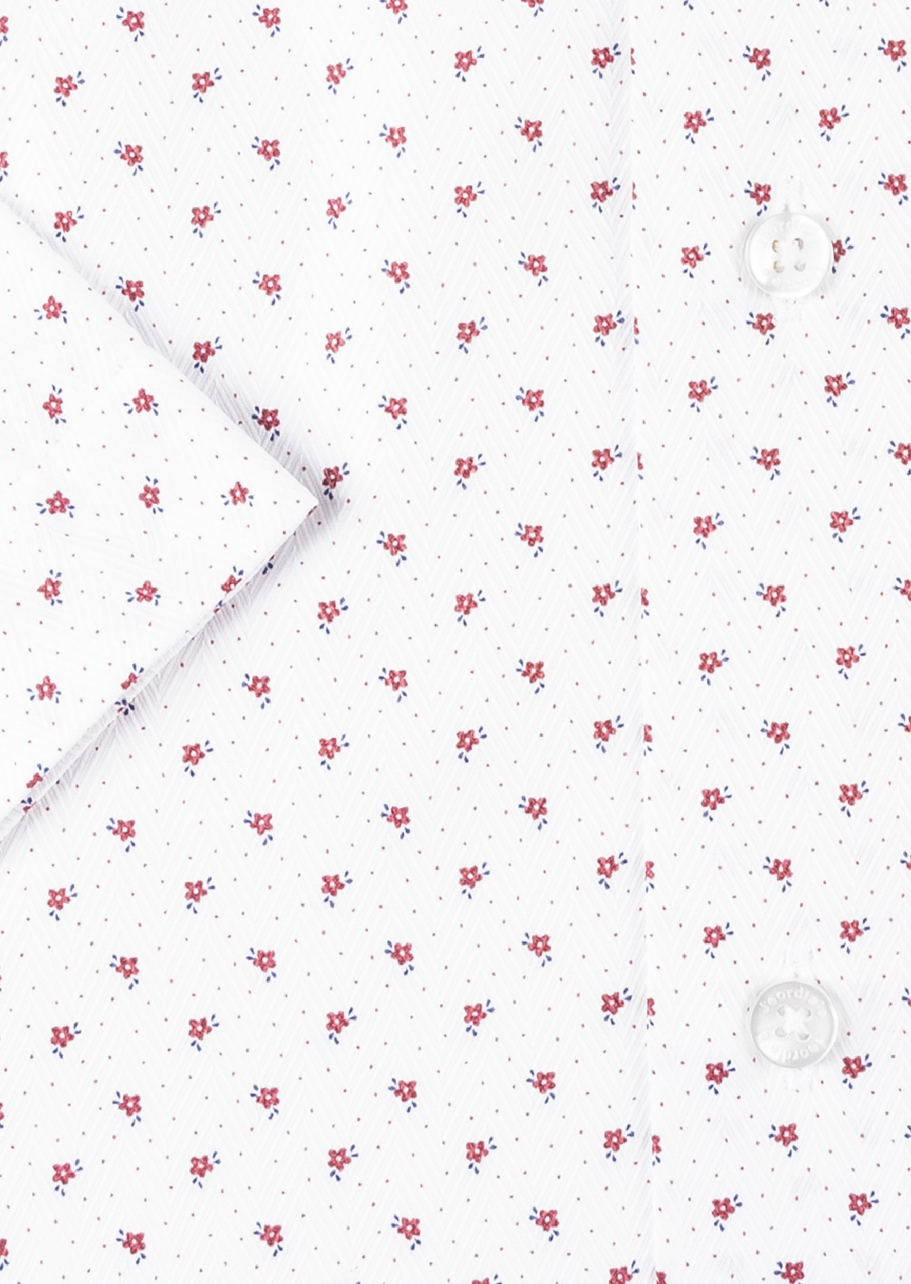 White - Burgundy Short Sleeve Shirt