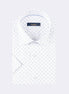 White - Blue Short Sleeve Shirt