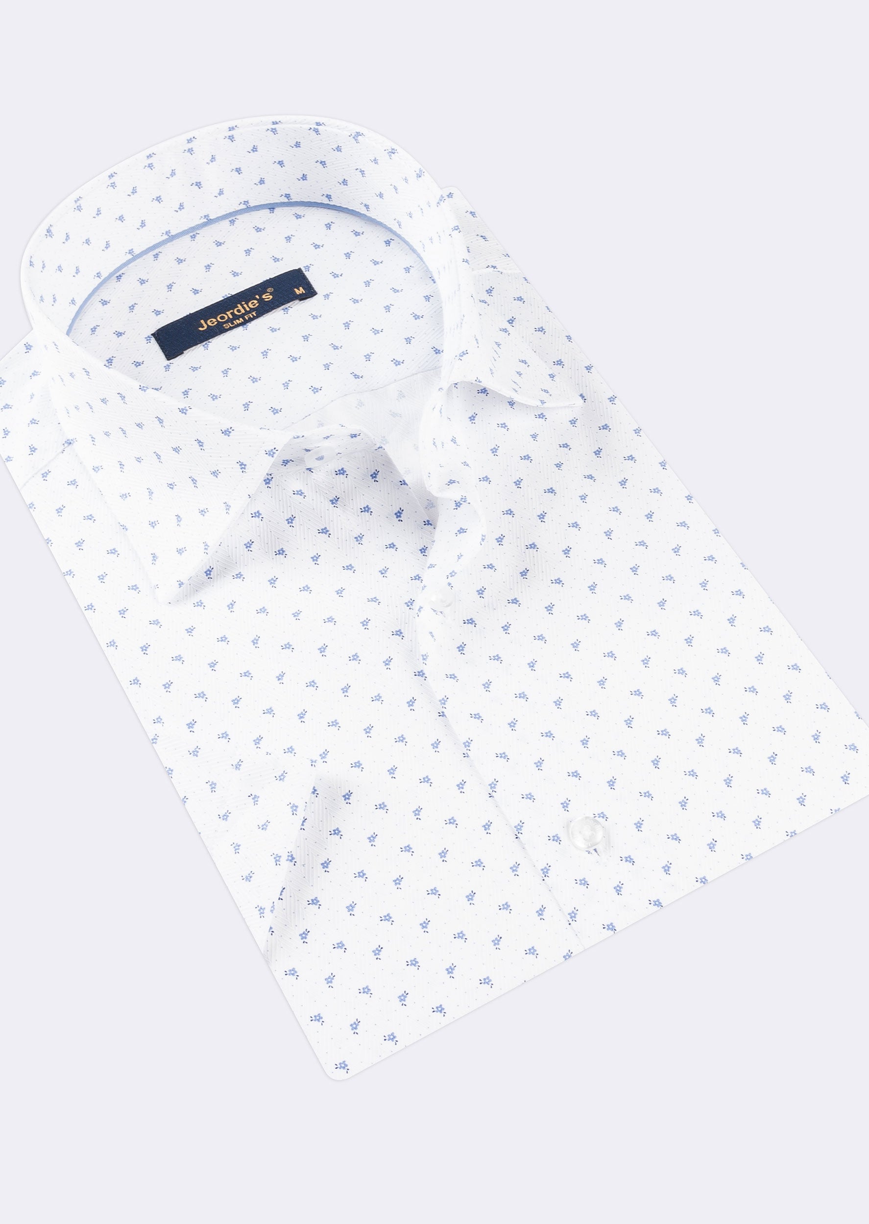White - Blue Short Sleeve Shirt