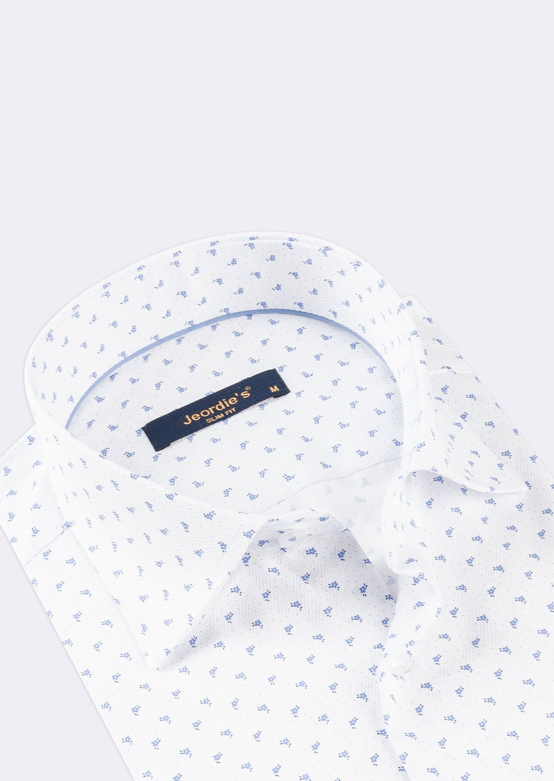 White - Blue Short Sleeve Shirt