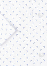 White - Blue Short Sleeve Shirt