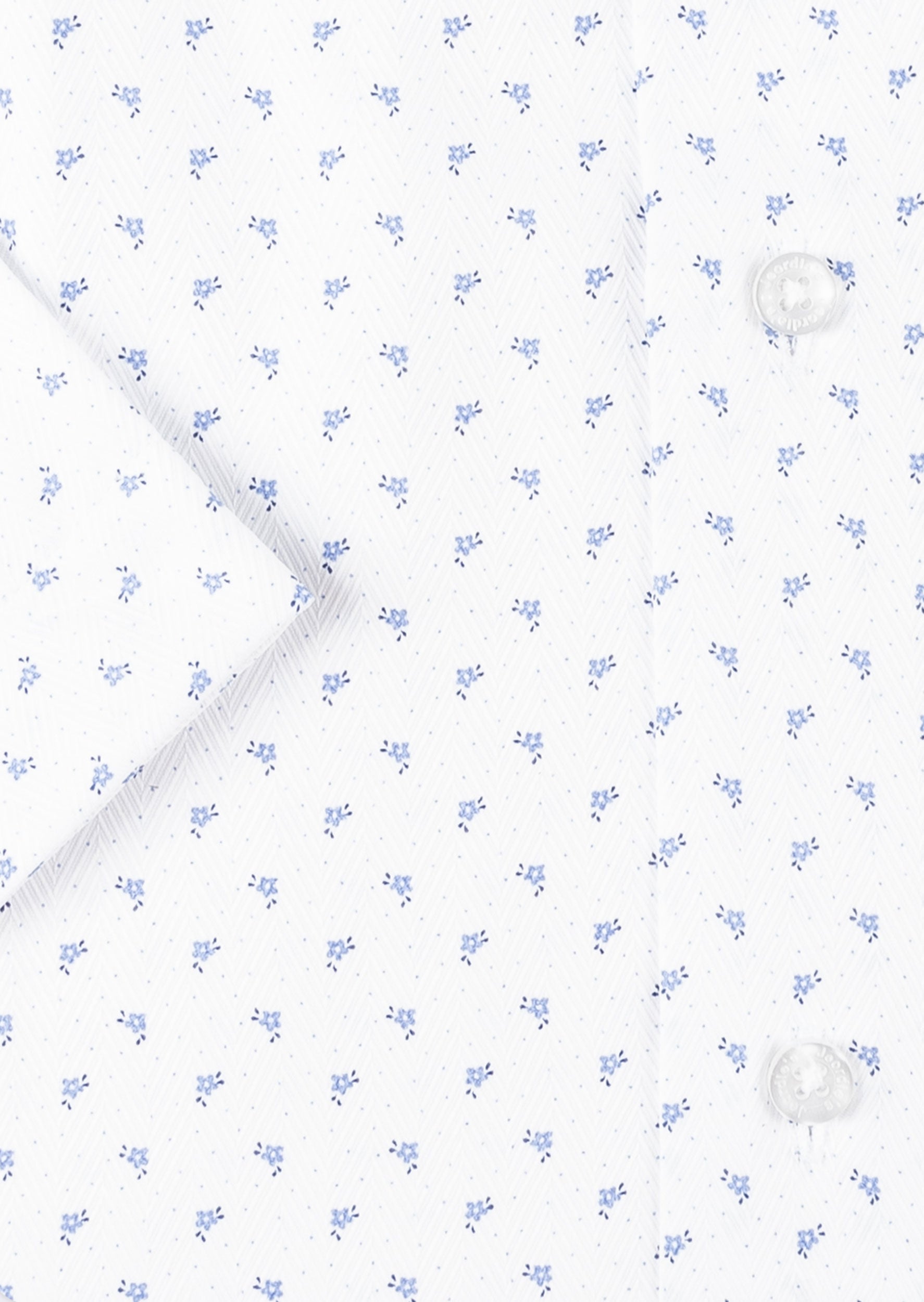 White - Blue Short Sleeve Shirt