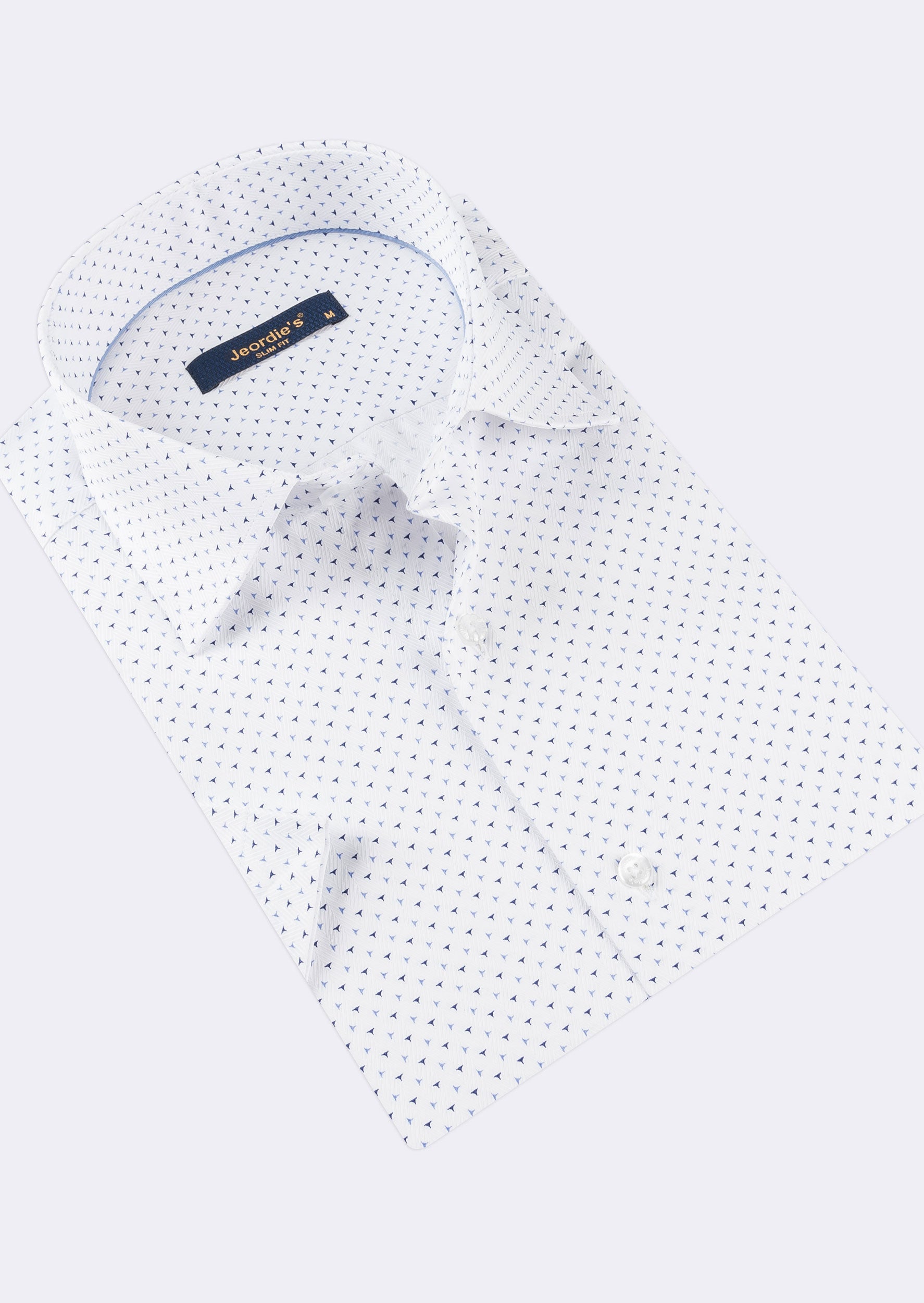 White - Navy Short Sleeve Shirt