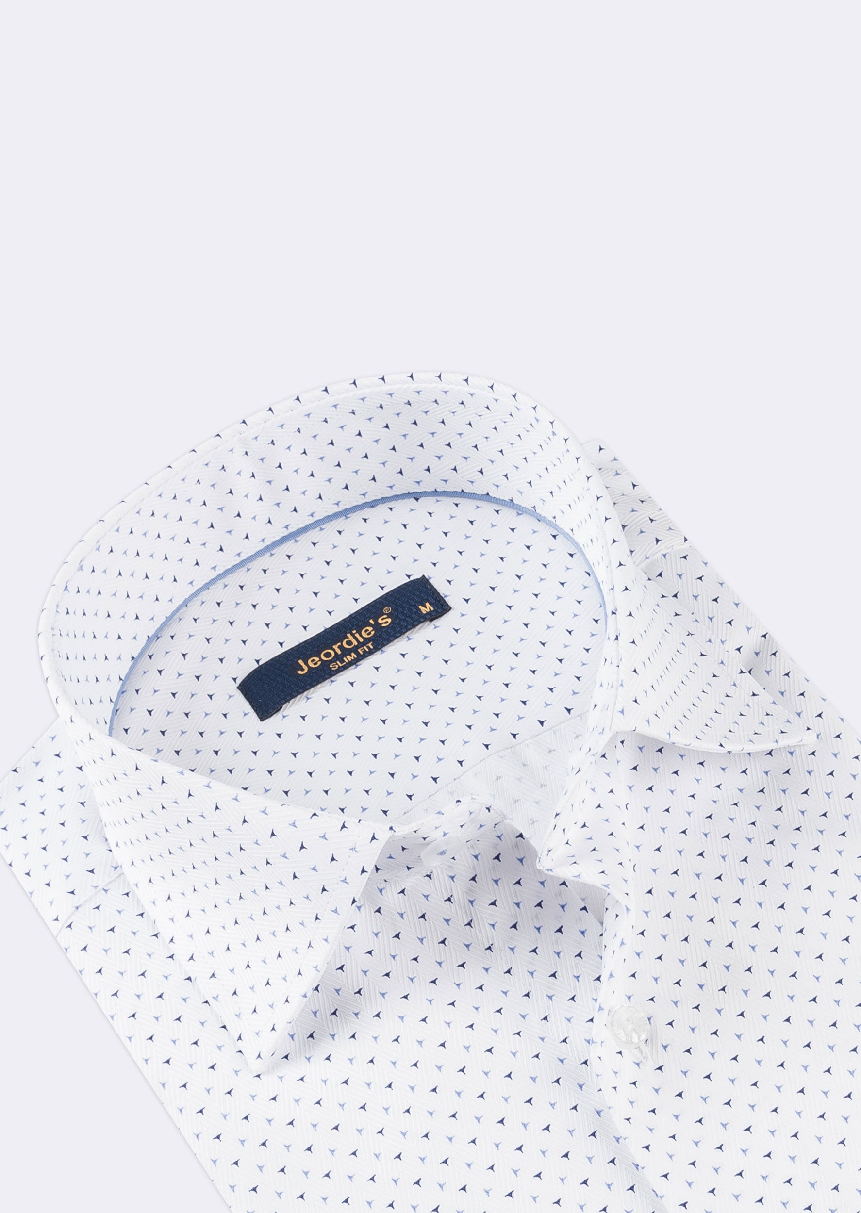 White - Navy Short Sleeve Shirt