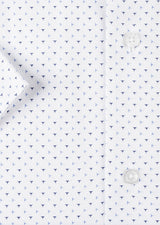 White - Navy Short Sleeve Shirt