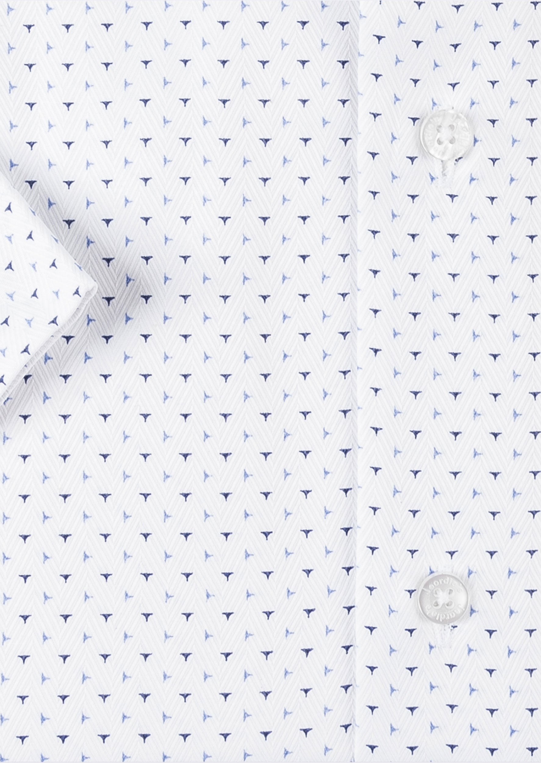 White - Navy Short Sleeve Shirt