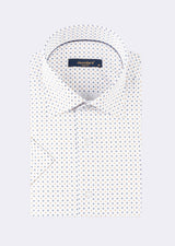 White - Beige Short Sleeve Shirt