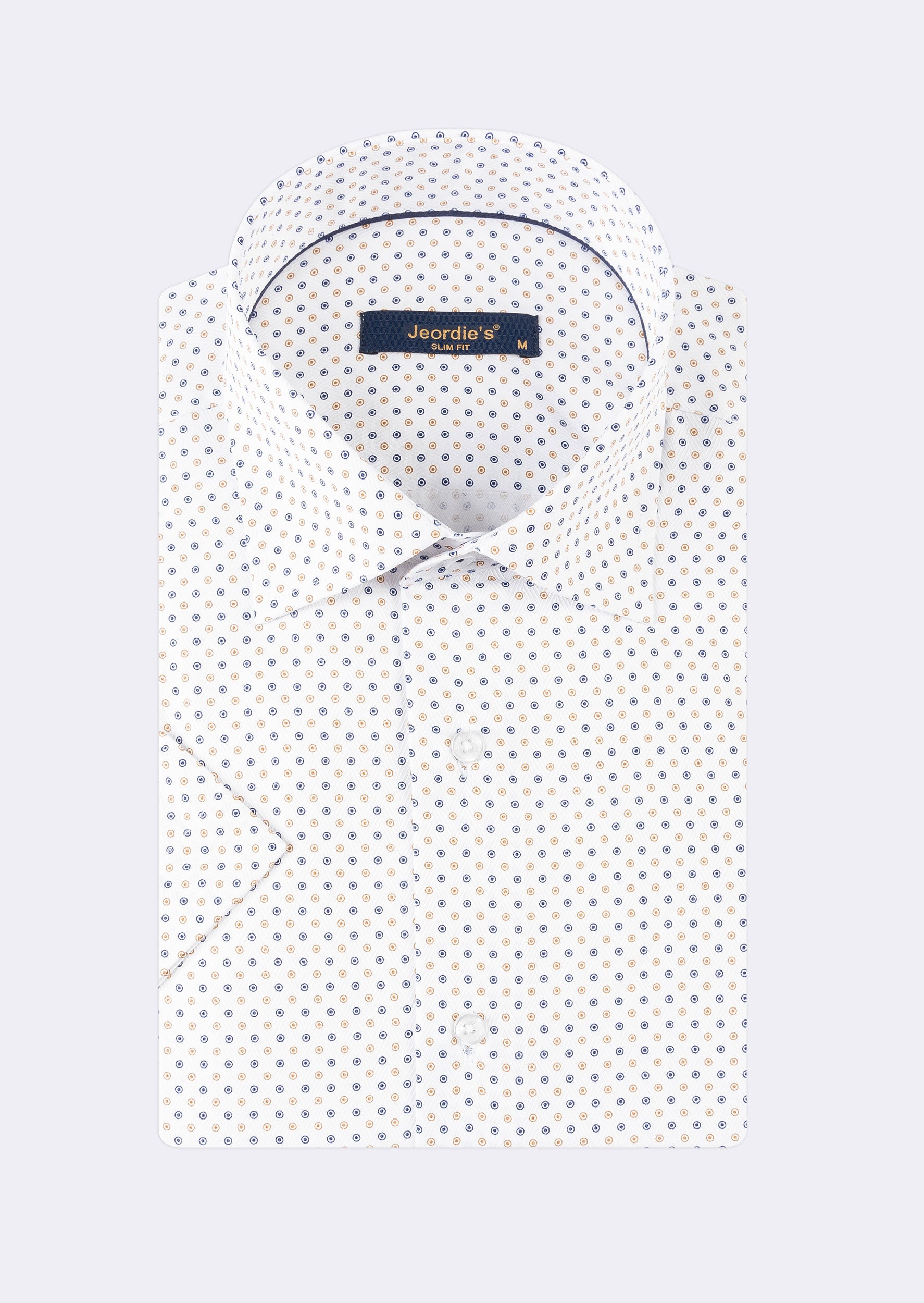 White - Beige Short Sleeve Shirt