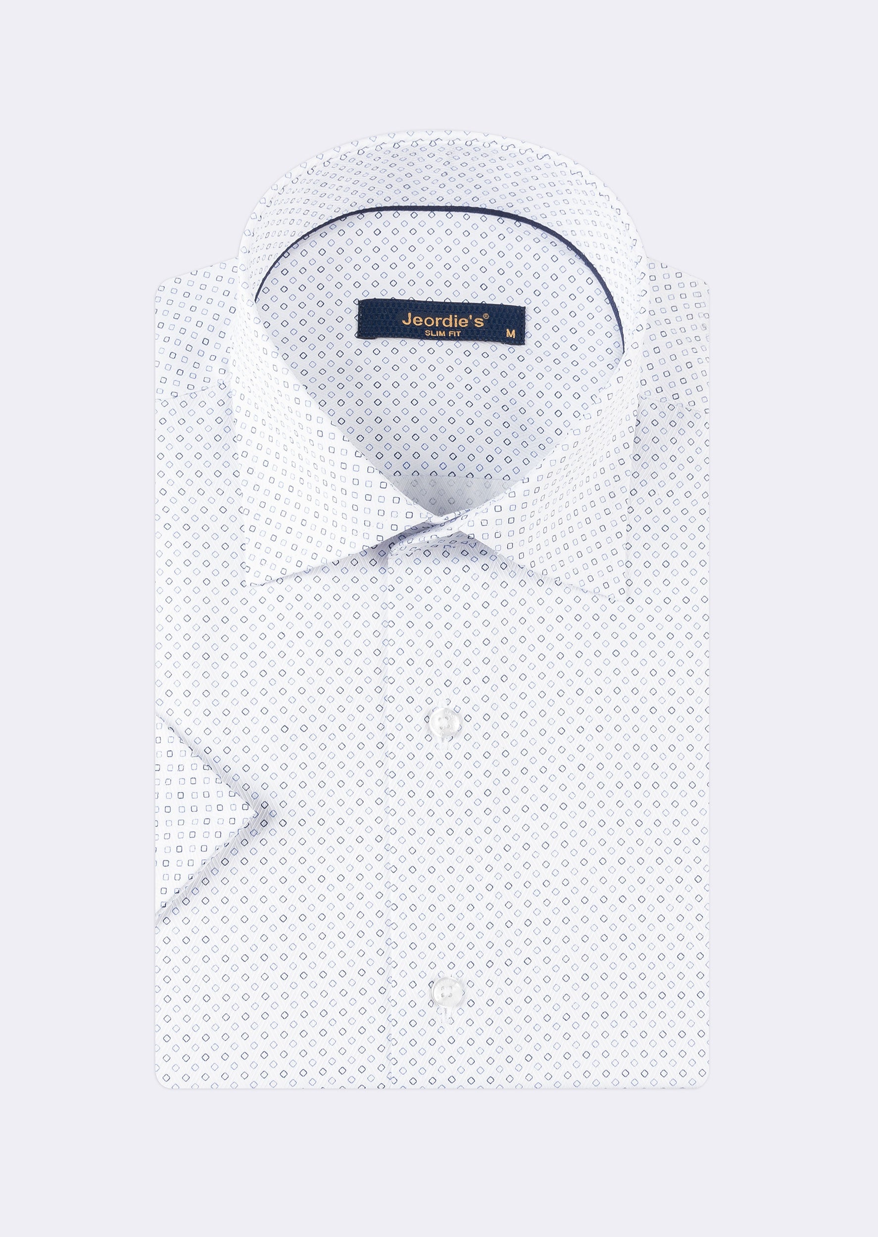 White - Blue Short Sleeve Shirt