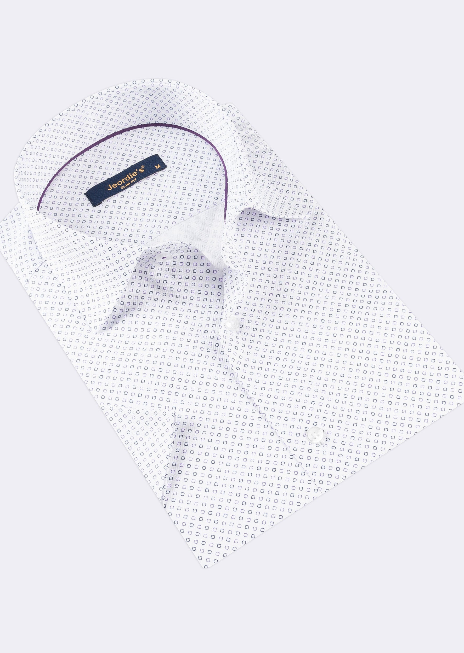 White - Lilac Short Sleeve Shirt