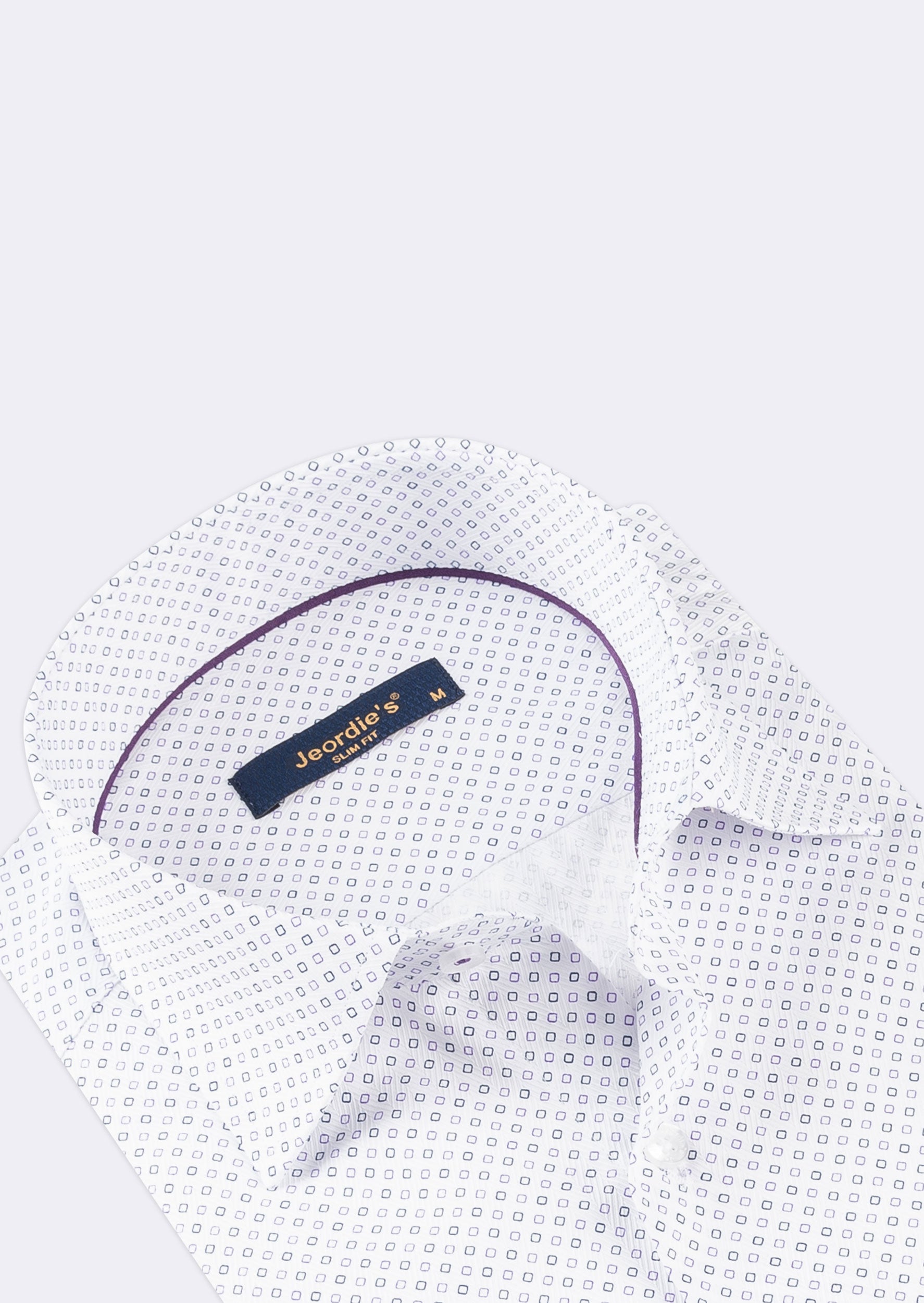 White - Lilac Short Sleeve Shirt