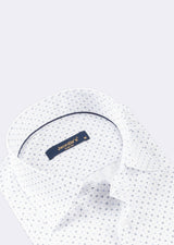 White - Navy Short Sleeve Shirt