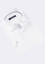 White - Lilac Short Sleeve Shirt