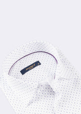 White - Lilac Short Sleeve Shirt