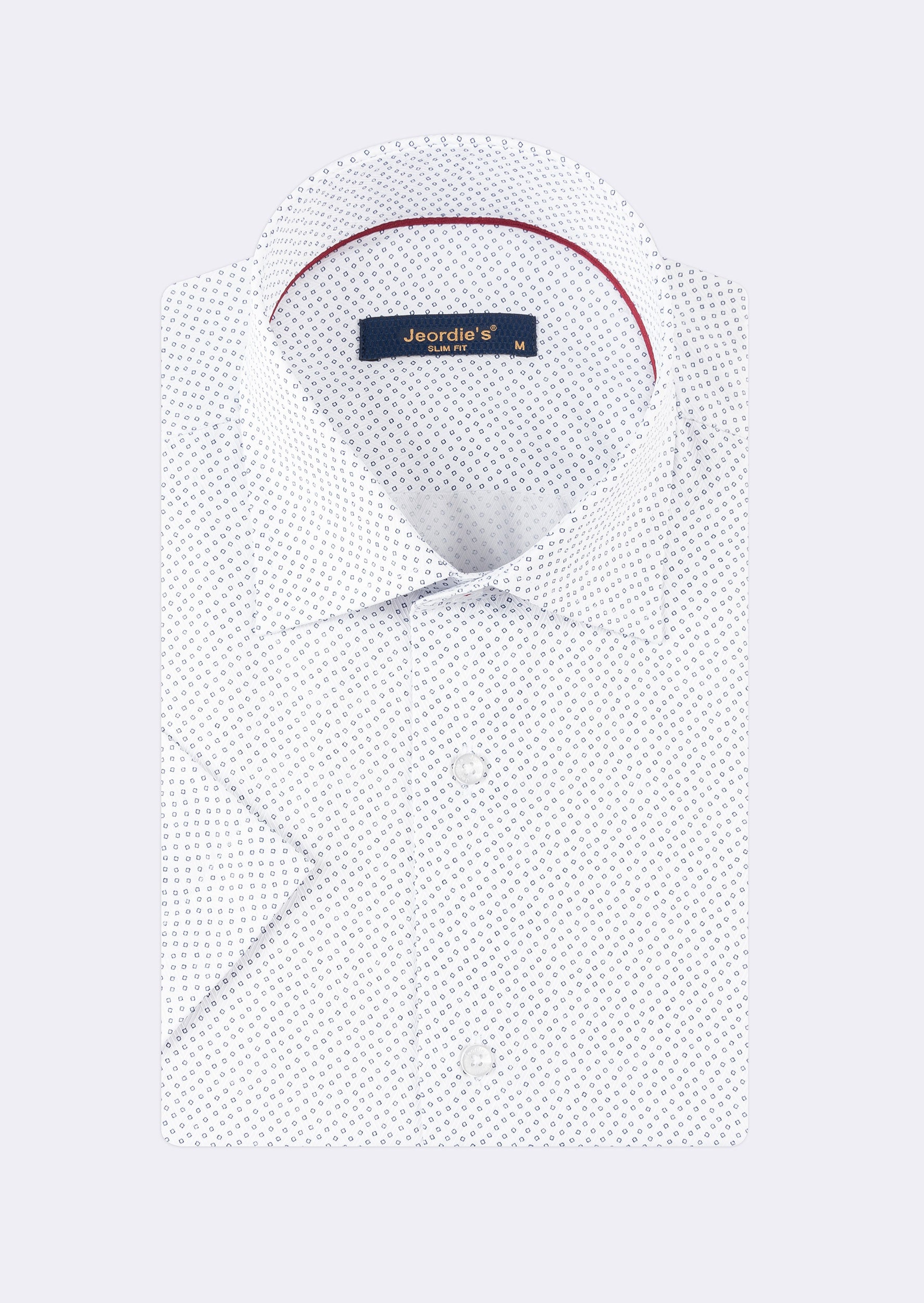 White - Navy Short Sleeve Shirt