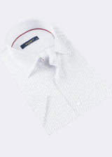 White - Navy Short Sleeve Shirt