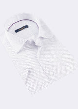 White - Lilac Short Sleeve Shirt