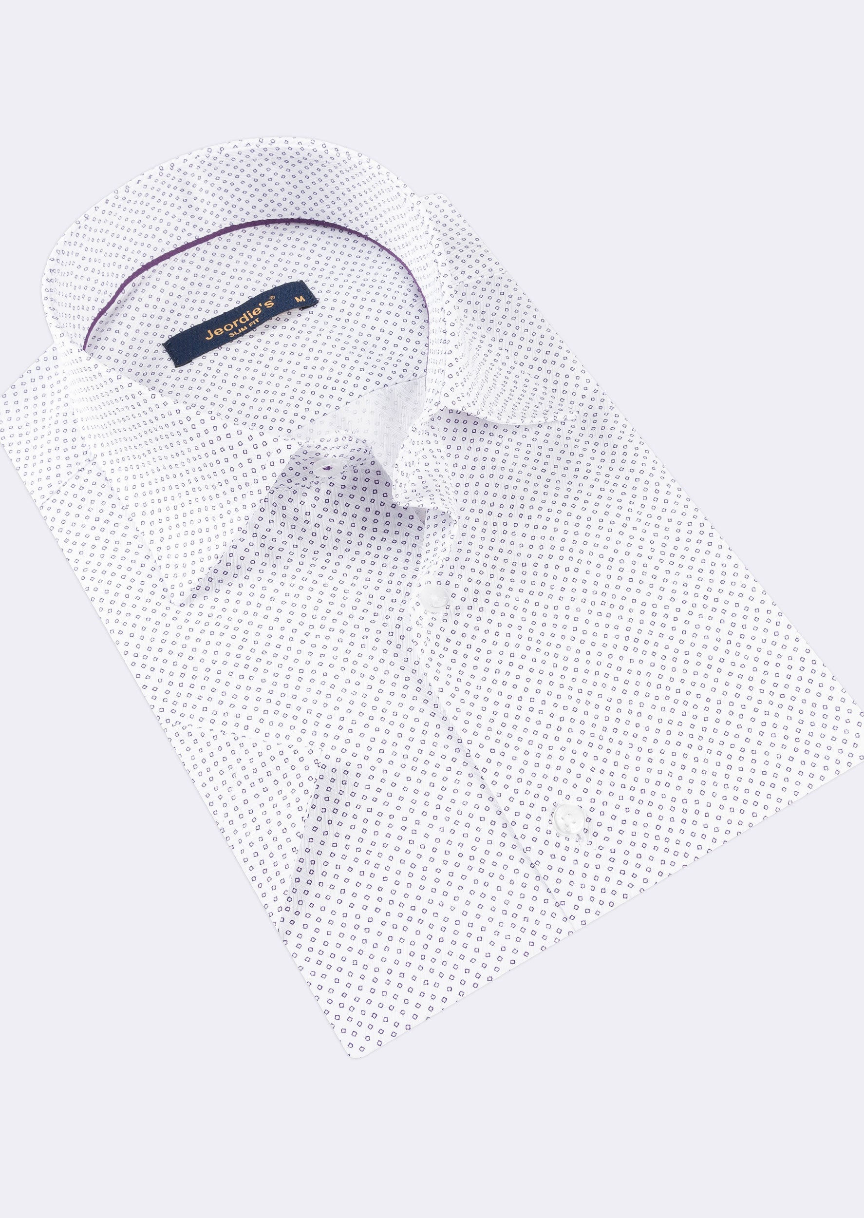 White - Lilac Short Sleeve Shirt