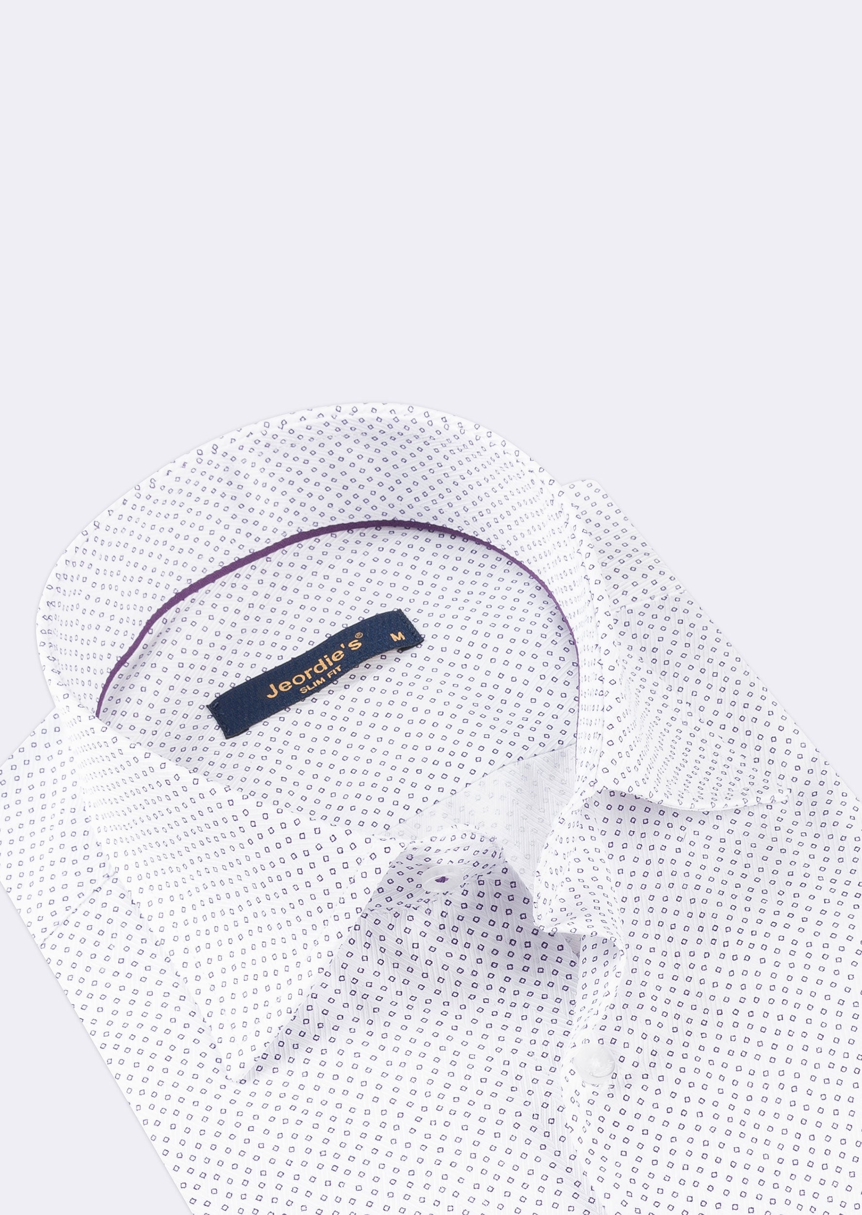 White - Lilac Short Sleeve Shirt