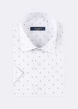 Lilac - Navy Short Sleeve Shirt