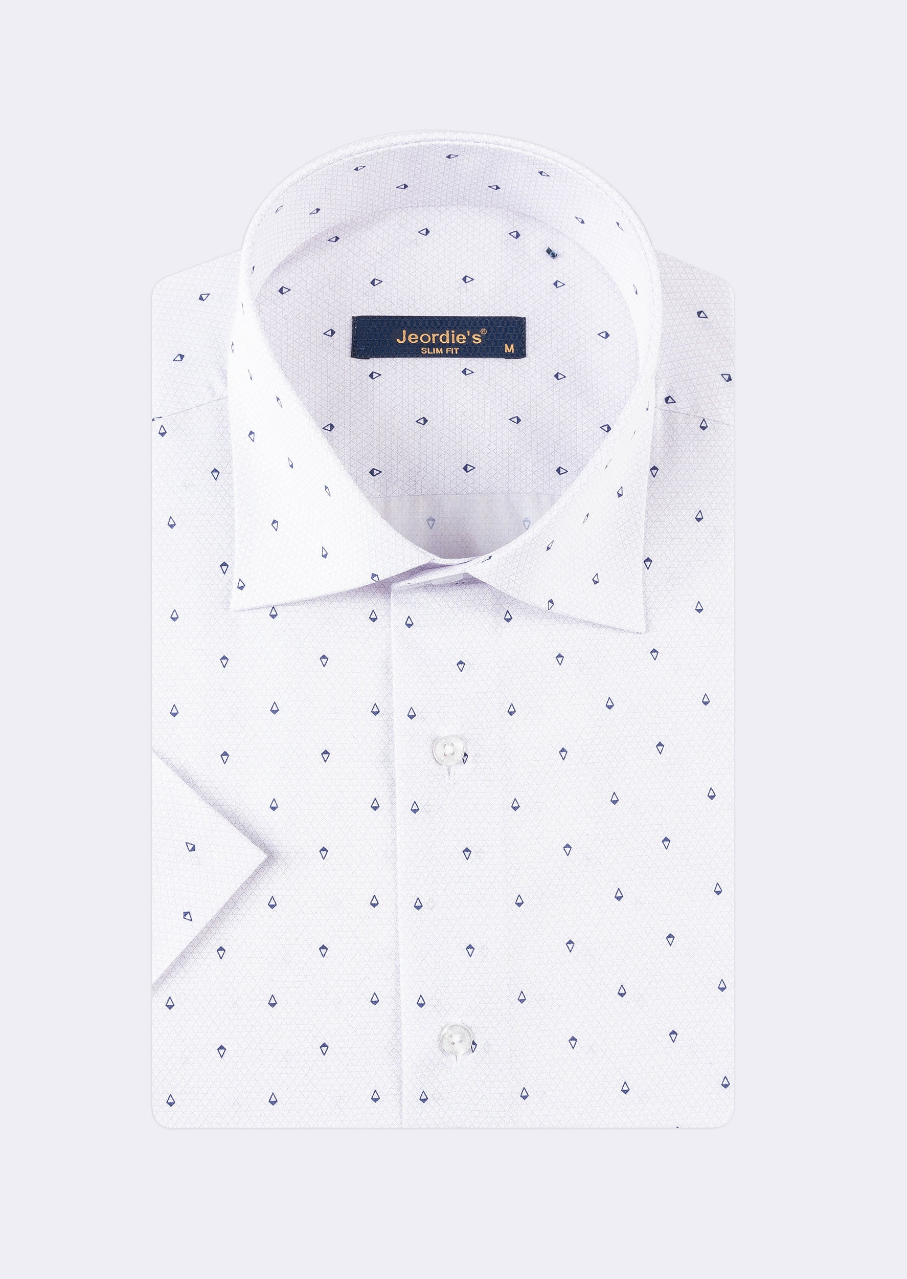 Lilac - Navy Short Sleeve Shirt