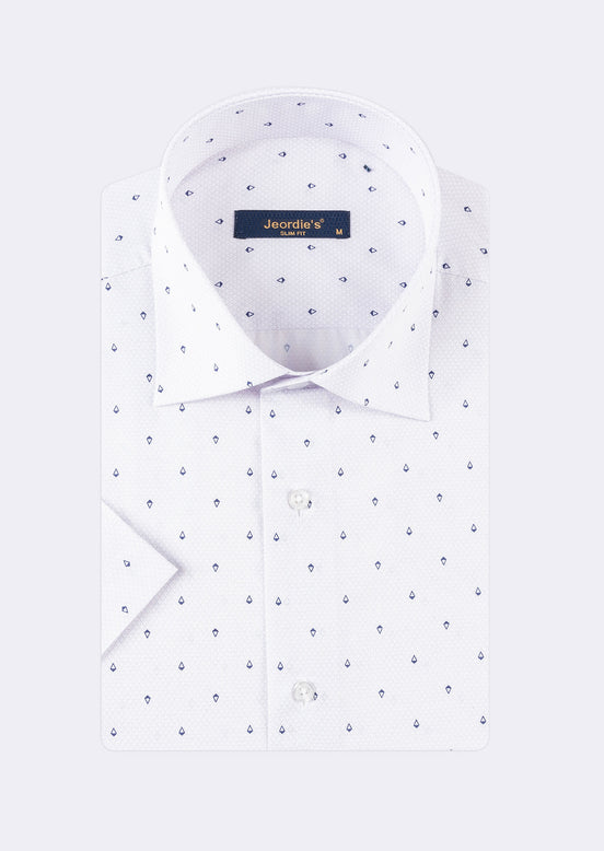 Lilac - Navy Short Sleeve Shirt