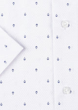Lilac - Navy Short Sleeve Shirt