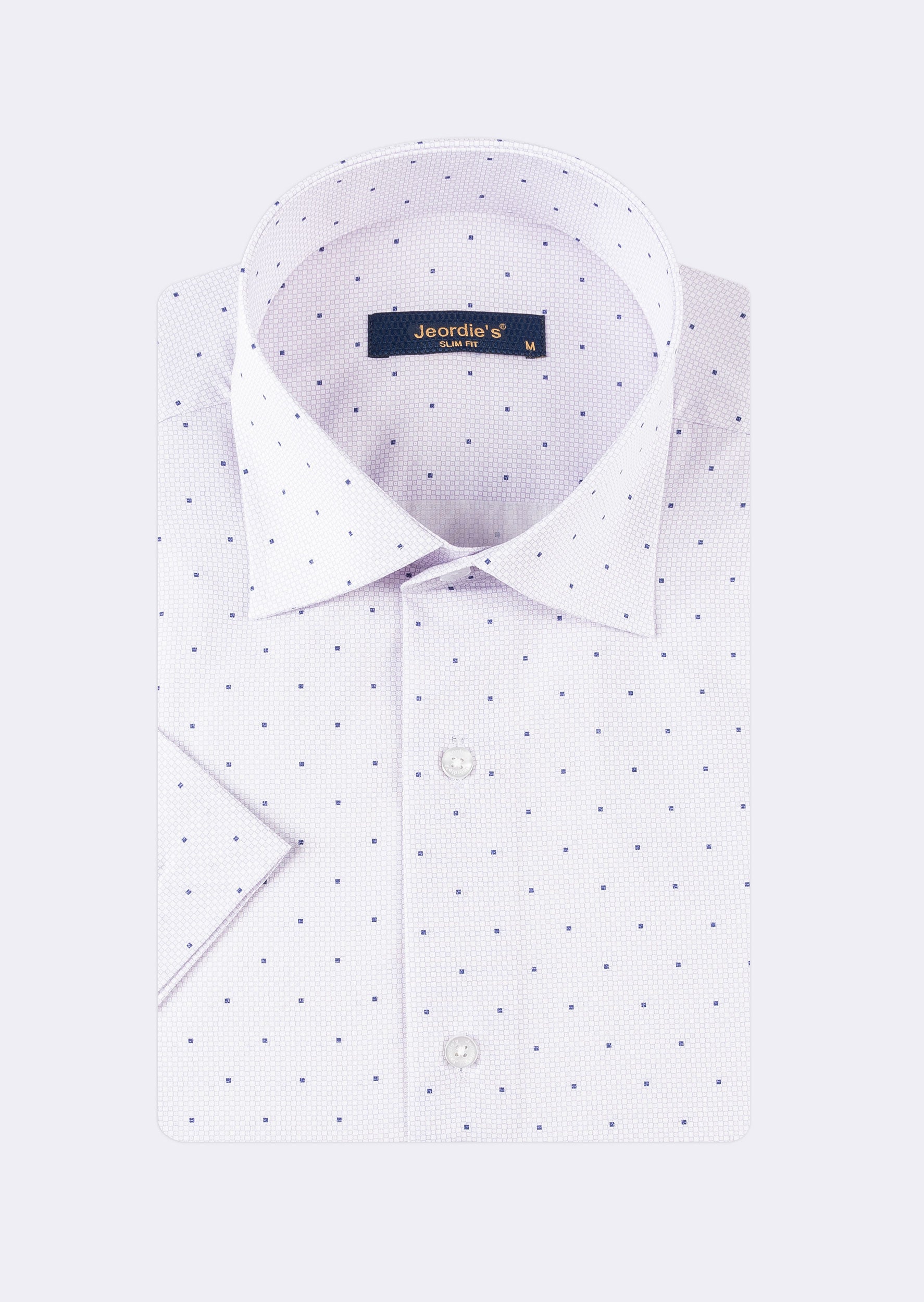 Lilac - Navy Short Sleeve Shirt