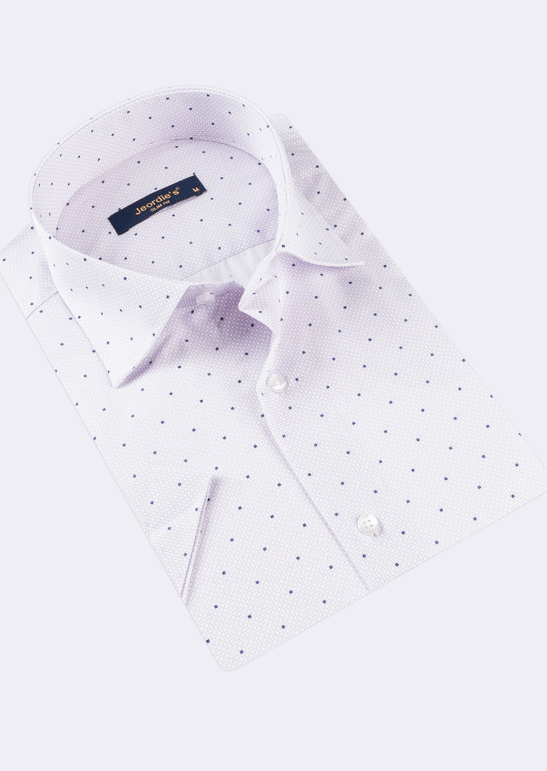 Lilac - Navy Short Sleeve Shirt