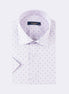 Lilac - Navy Short Sleeve Shirt