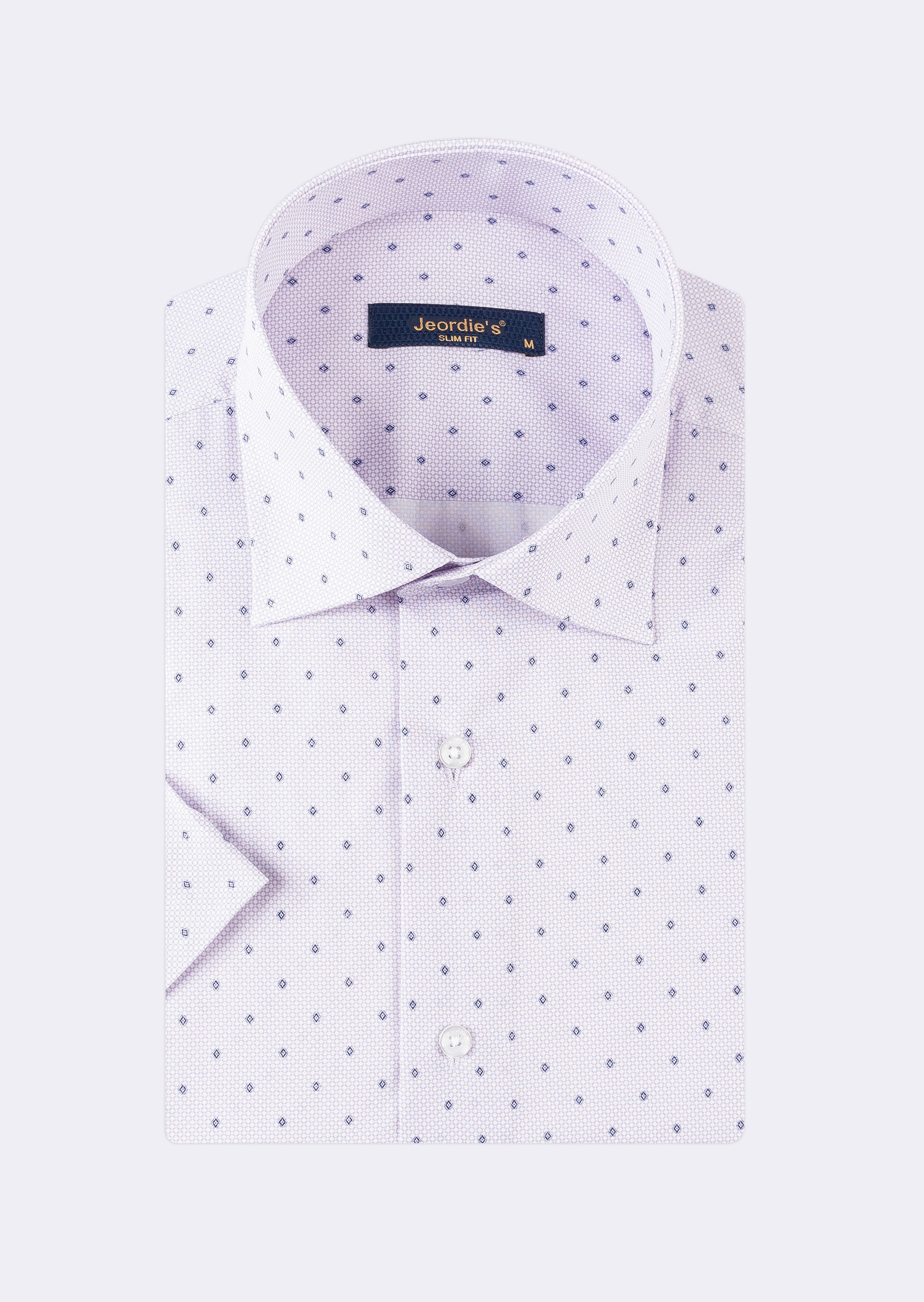 Lilac - Navy Short Sleeve Shirt