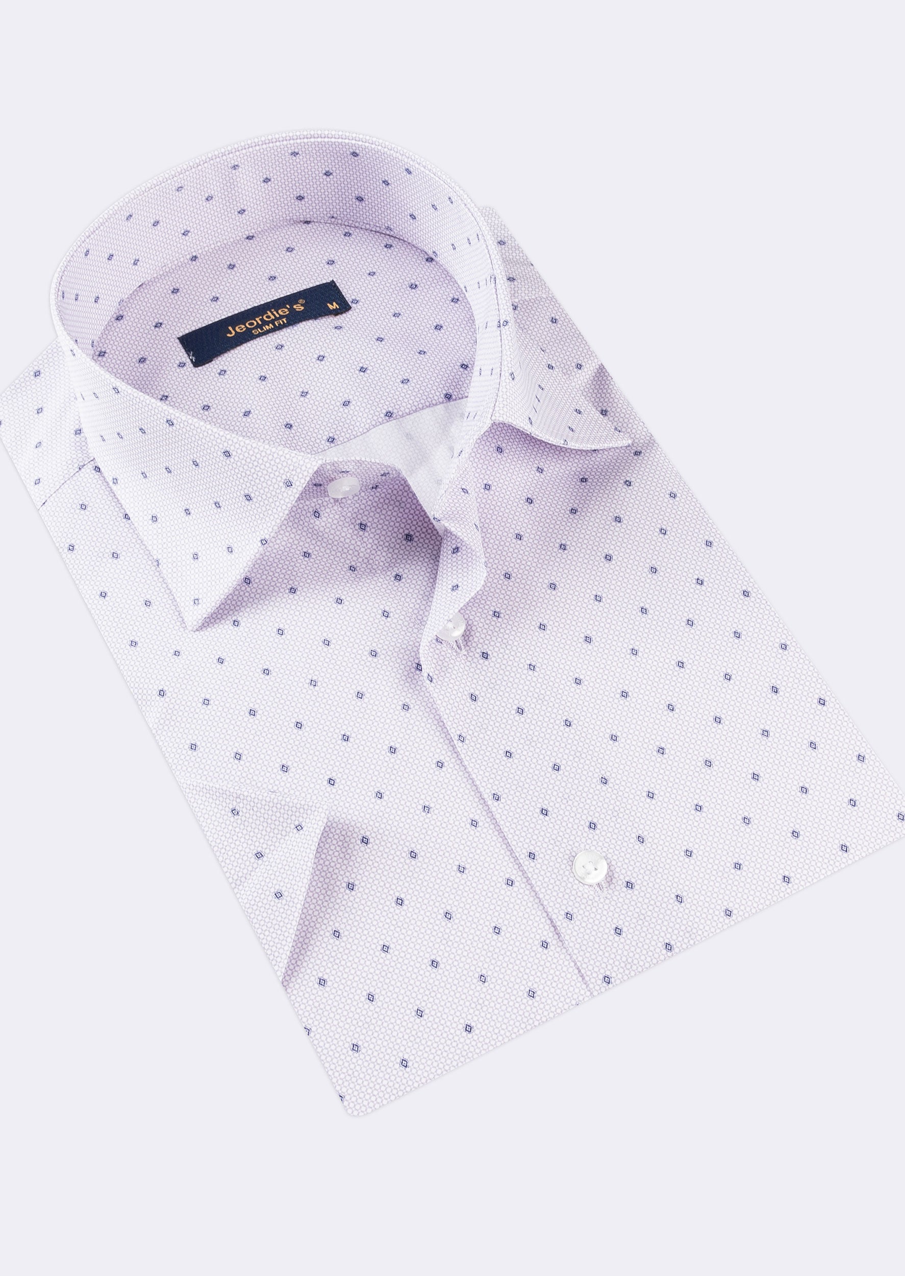 Lilac - Navy Short Sleeve Shirt
