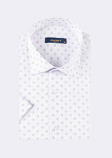 Lilac - Navy Short Sleeve Shirt
