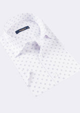 Lilac - Navy Short Sleeve Shirt