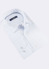 White - Blue Long Sleeve Shirt
