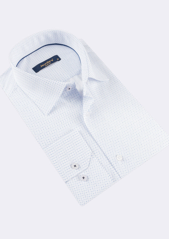 White - Blue Long Sleeve Shirt