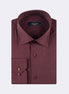 Burgundy - White Long Sleeve Shirt