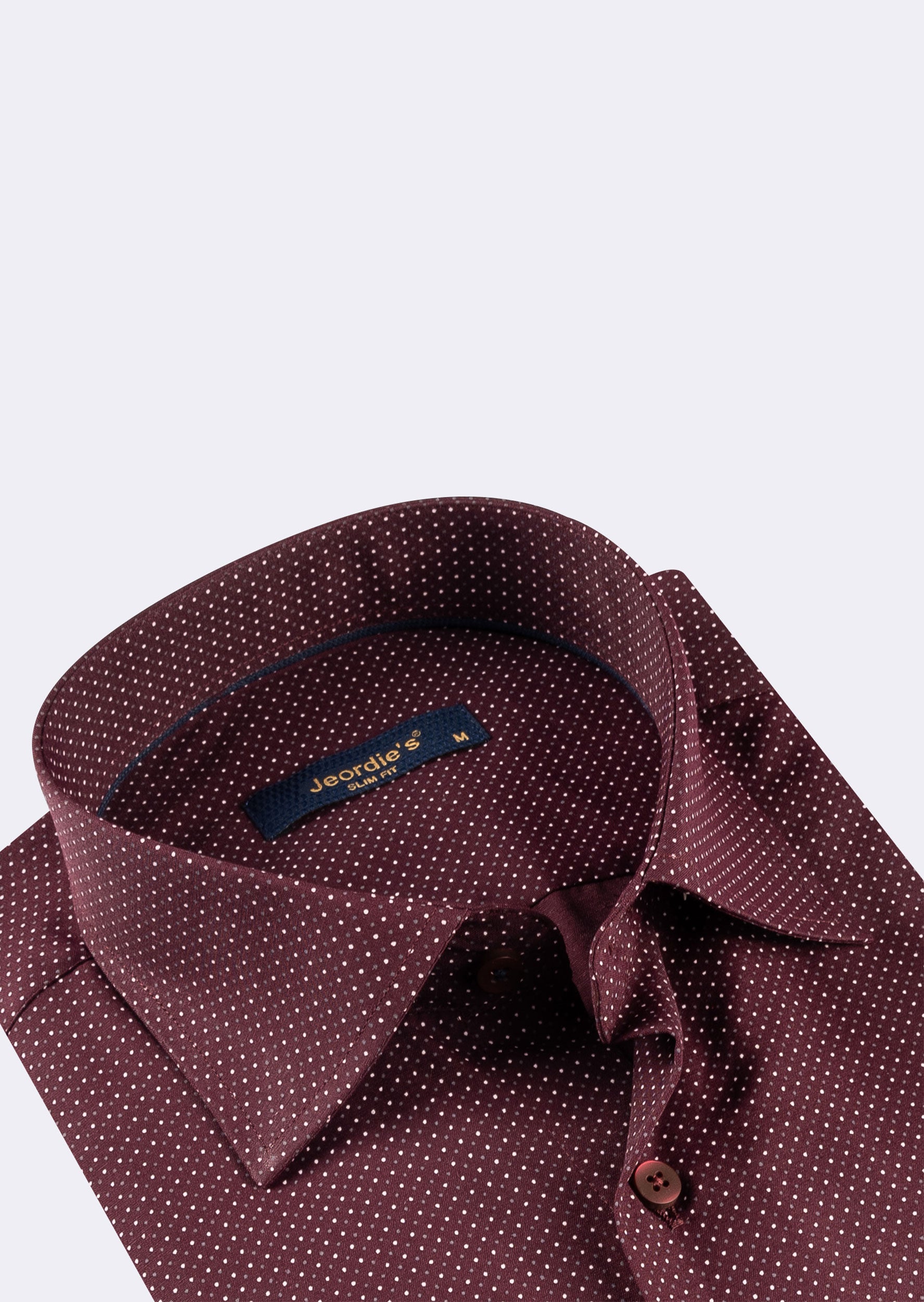 Burgundy - White Long Sleeve Shirt