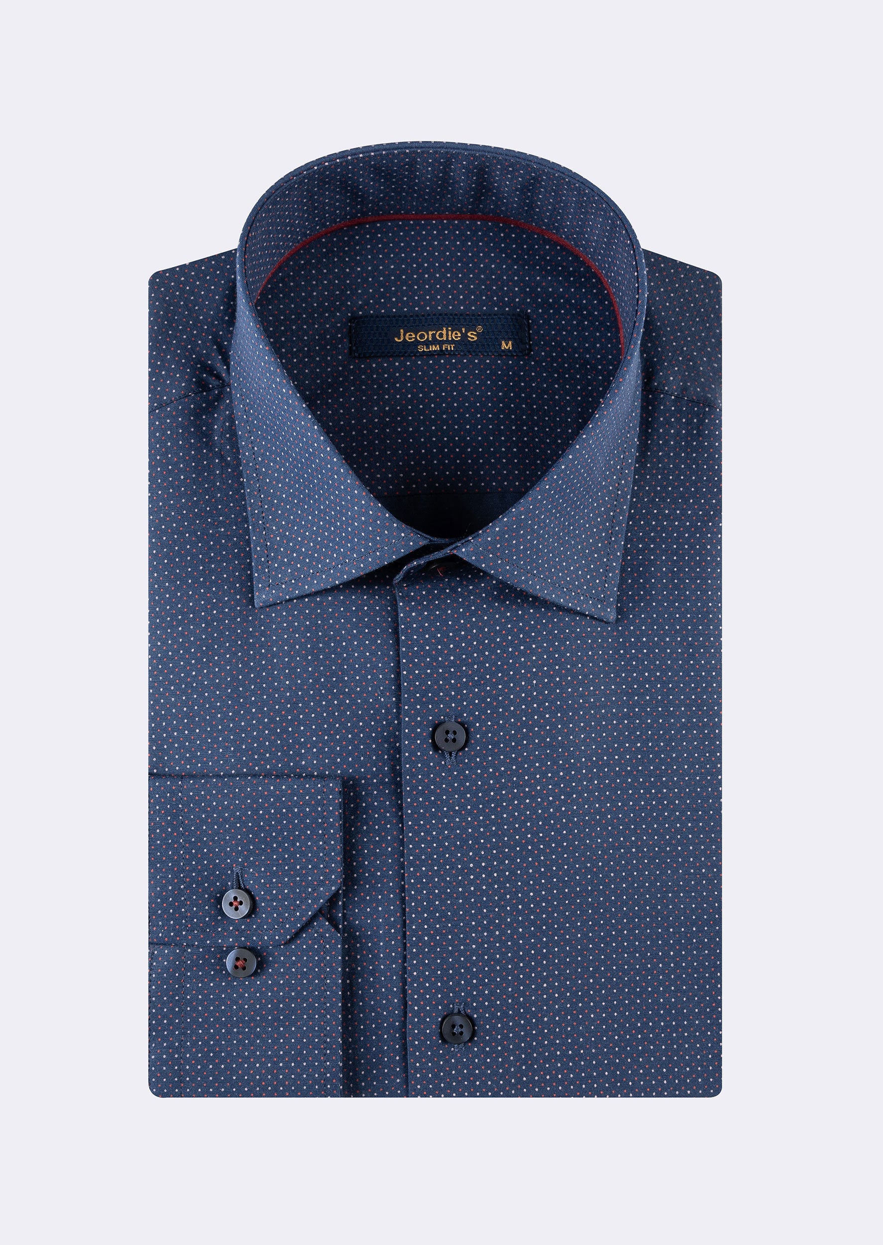 Navy - Burgundy Long Sleeve Shirt