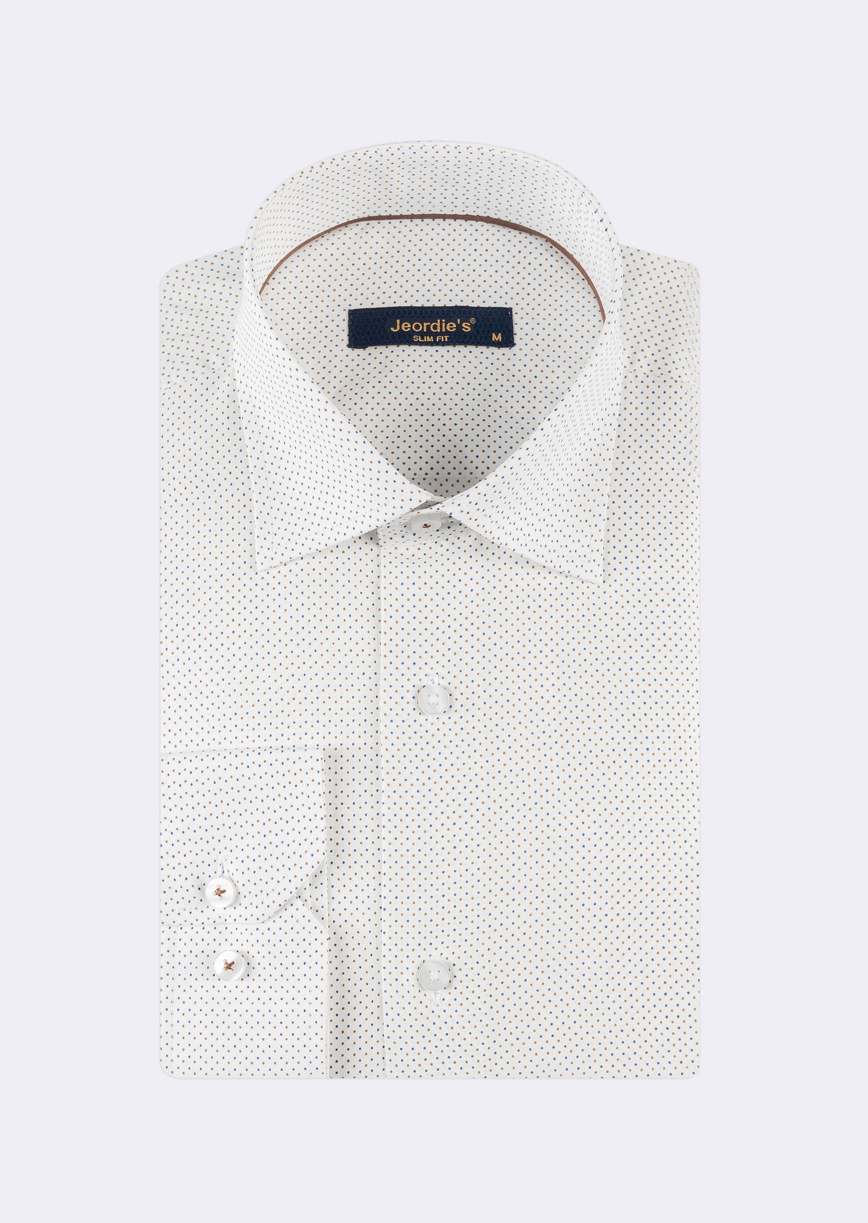 Cream - Brown Long Sleeve Shirt