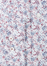 White - Burgundy Long Sleeve Shirt