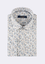 White - Navy Long Sleeve Shirt
