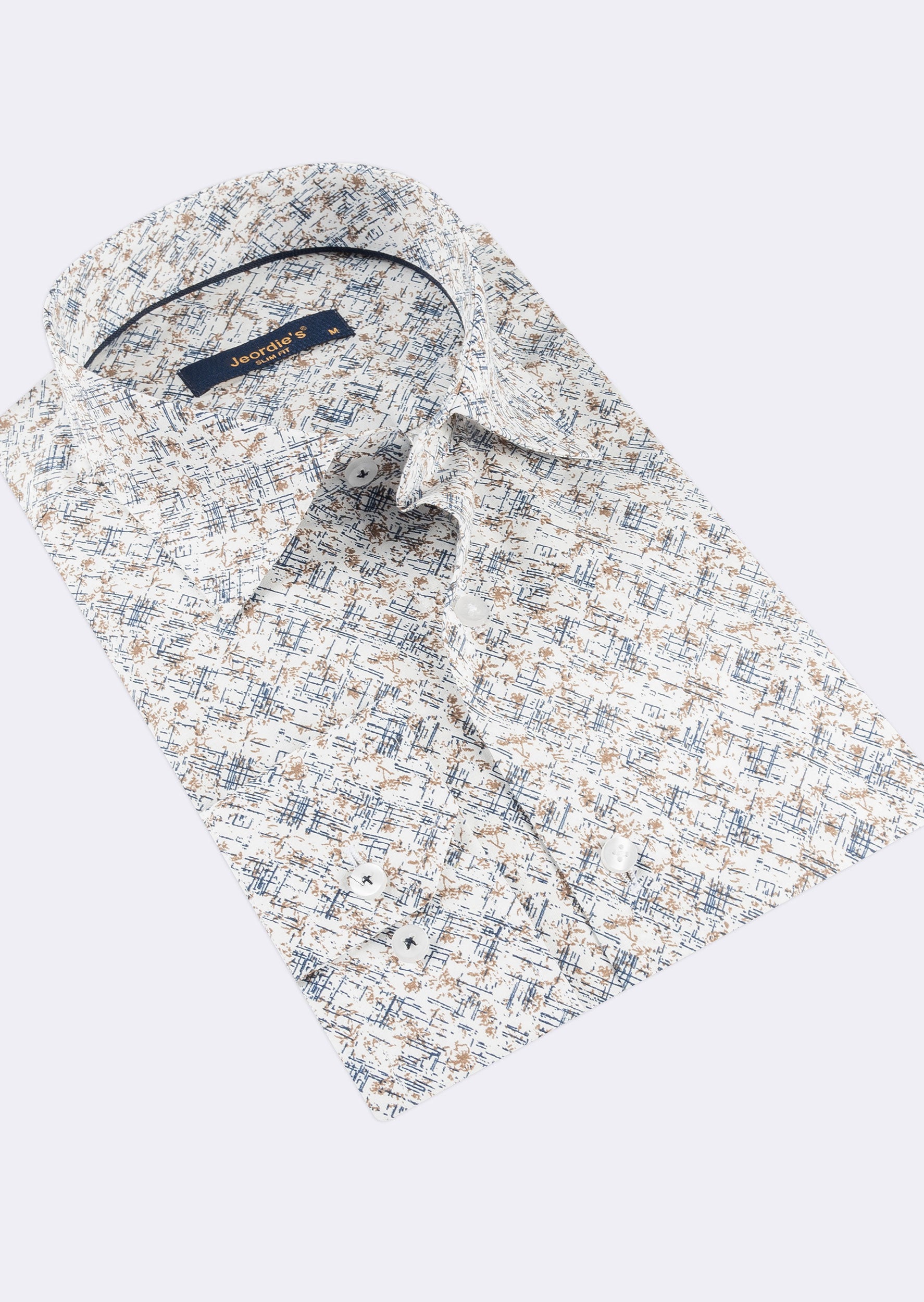 White - Navy Long Sleeve Shirt