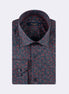 Navy - Burgundy Long Sleeve Shirt