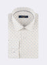 White - Brown Long Sleeve Shirt