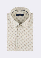 Beige - Brown Long Sleeve Shirt