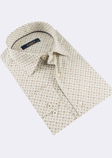 Beige - Brown Long Sleeve Shirt